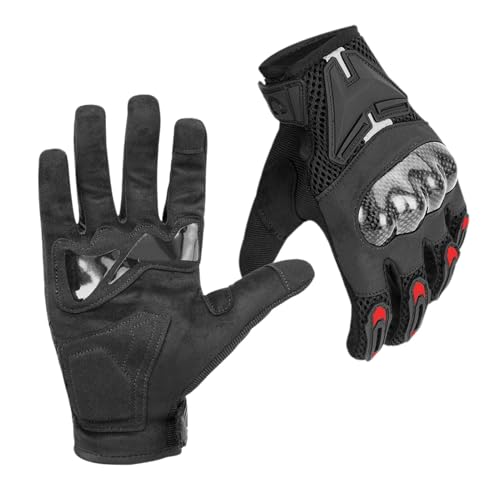 Luckxing Motorradhandschuhe für Herren,Motorradhandschuhe Herren | Reithandschuhe - rutschfeste, schlagfeste Touchscreen-Handschuhe für Outdoor-Radfahren, Motorradfahren, Klettern von Luckxing