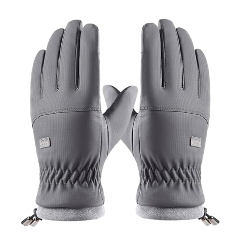 Luckxing Warme Handschuhe, Handschuhe für den Winter | Skihandschuhe,Outdoor Wind- und wasserdichte Touchscreen-Handschuhe für Radfahren, Camping, Winter von Luckxing