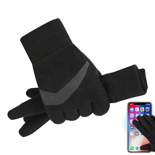 Luckxing Warme Winterhandschuhe | Outdoor-Handschuhe, Winddicht, Thermisch, verdickt, rutschfest | Warme Touchscreen-Fahrradhandschuhe für Fahrräder, Motorräder, Radfahren von Luckxing