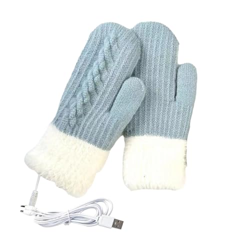 USB-beheizte Handschuhe, warme Handwärmer | Beheizte Handschuhe für Herren | Ski-beheizte Handschuhe, USB-Handwärmer-Handschuhe, beheizte warme Sport-Outdoor-Handschuhe für Männer und Frauen von Luckxing