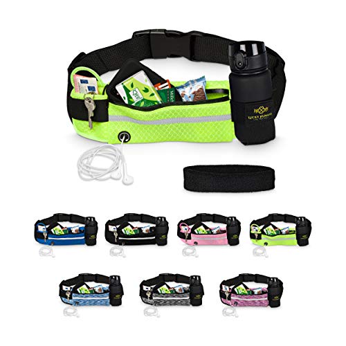 Lucky Humans Laufgürtel für Sport, Joggen & Laufen mit Handy-Tasche gelb - Damen & Herren Bauchtasche mit Flaschen & Handy-Halterung - Trinkgürtel Running & Walking Belt - Jogging & Lang-Lauf Zubehör Lucky Humans Laufgürtel für Sport, Joggen & Laufen mit Handy-Tasche gelb - Damen & Herren Bauchtasche mit Flaschen & Handy-Halterung - Trinkgürtel Running & Walking Belt - Jogging & Lang-Lauf Zubehör von Lucky Humans