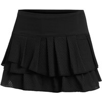 Lucky in Love Wavy Pleat Tier Rock Damen schwarz, Größe: L von Lucky in Love