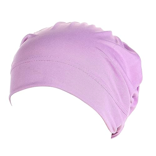 Luckywaqng Damen Baumwoll-Turban-, Chemo-Hüte, Stirnband, muslimischer Turban-Schal, weicher, lässiger Haarbezug Squash Schläger Band (Purple, One Size) von Luckywaqng