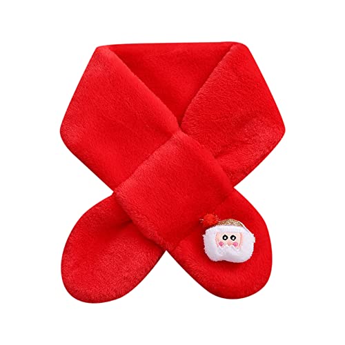 Luckywaqng und Winter Schal Baby Baby Baumwolle Schal dünne Doppelschicht koreanischen Stil und Mädchen Schal Snowboard-Zubehör (Red, One Size) von Luckywaqng