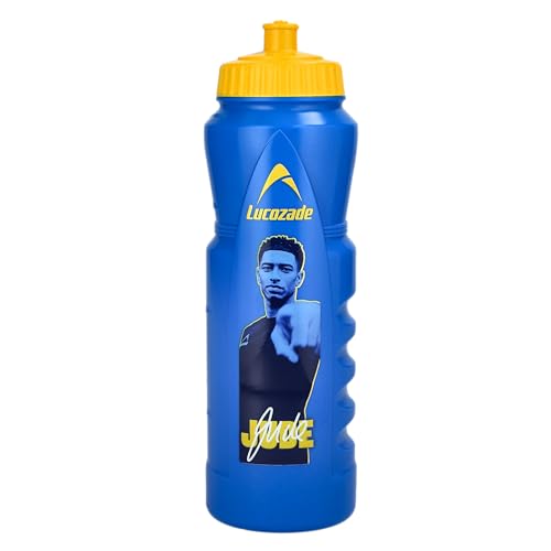 Lucozade Sport x Jude Bellingham 1L Wasserflasche - auslaufsicher, mit Sportverschluss & Messstreifen, in Gelb & Blau Lucozade Sport x Jude Bellingham 1L Wasserflasche - auslaufsicher, mit Sportverschluss & Messstreifen, in Gelb & Blau von Lucozade Sport