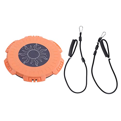 Lufodon Waist Twisting Disc mit Zugseil, Aerobic-Übungsbrett für Körperformung, Balance Board Fitnessgeräte Ideal für Home Office Workouts (Orange) von Lufodon