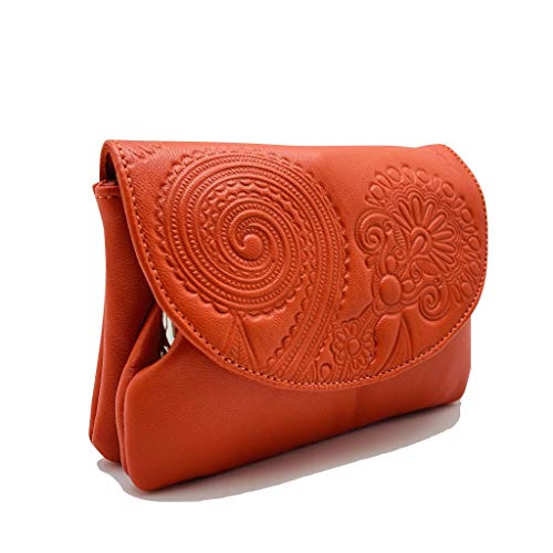 Geldbörse für Damen, Damen und Mädchen aus Leder, orange, Elegant Geldbörse für Damen, Damen und Mädchen aus Leder, orange, Elegant von Lugupell