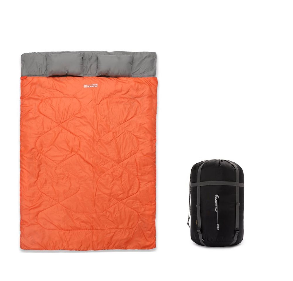 Lumaland Doppelschlafsack 2-Personen Schlafsack groß Kopfkissen, 190x30x150cm - Hüttenschlafsack wasserabweisend, atmungsaktiv Lumaland Doppelschlafsack 2-Personen Schlafsack groß Kopfkissen, 190x30x150cm - Hüttenschlafsack wasserabweisend, atmungsaktiv von Lumaland