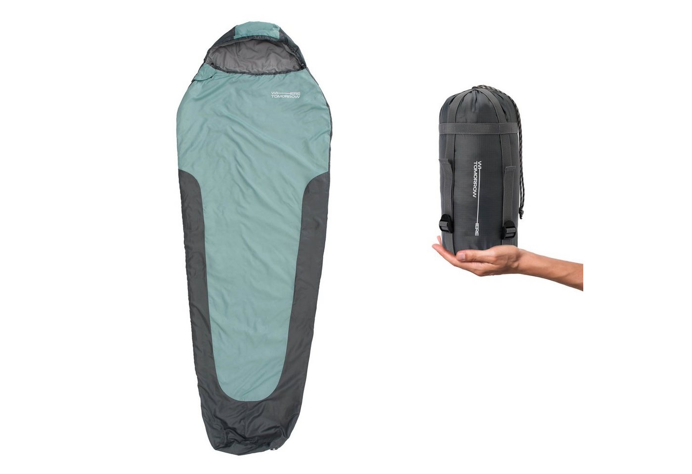 Lumaland Mumienschlafsack Where Tomorrow Camping Schlafsack 220x80x50, wasserabweisend Wärmekragen im Schulterbereich Camping Outdoor -5°C Lumaland Mumienschlafsack Where Tomorrow Camping Schlafsack 220x80x50, wasserabweisend Wärmekragen im Schulterbereich Camping Outdoor -5°C von Lumaland