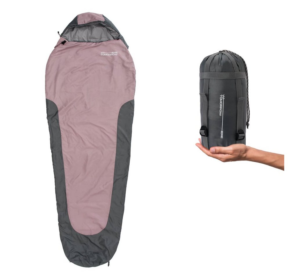 Lumaland Mumienschlafsack Where Tomorrow Camping Schlafsack Small & Light, mit Tasche - 220 x 80 x 50 cm wasserabweisend Konturkapuze Wärmekragen Lumaland Mumienschlafsack Where Tomorrow Camping Schlafsack Small & Light, mit Tasche - 220 x 80 x 50 cm wasserabweisend Konturkapuze Wärmekragen von Lumaland