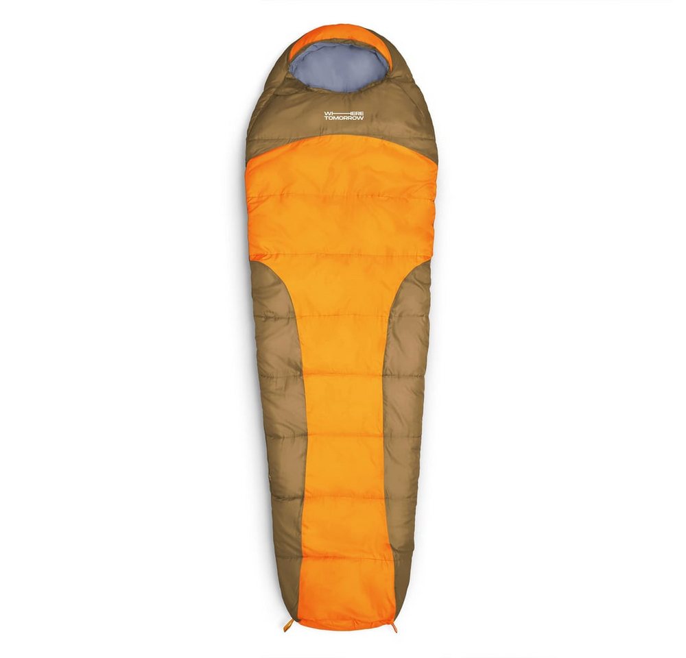 Lumaland Mumienschlafsack Where Tomorrow Camping Schlafsack mit Tasche, wasserabweisend Wärmekragen atmungsaktiv 230x80x55 Lumaland Mumienschlafsack Where Tomorrow Camping Schlafsack mit Tasche, wasserabweisend Wärmekragen atmungsaktiv 230x80x55 von Lumaland