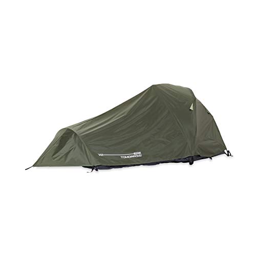 Lumaland Where Tomorrow 2-Personen-Kompakt-Zelt - Pop Up Wurfzelt Trekkingzelt - 245x160x95 cm - Camping Festival - Ultraleicht, wasserdicht, robust - Grün von Lumaland