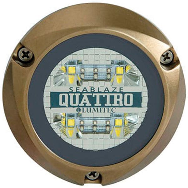Lumitec Quattro White/blue Underwater Led Light Golden 2000 Lumens Lumitec Quattro White/blue Underwater Led Light Golden 2000 Lumens von Lumitec