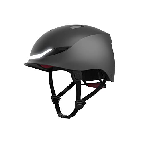 Lumos Matrix Smart-Helm | Urban | Skateboard-, Roller- und Fahrradzubehör | Vorder- und Rücklicht (LED) | Blinker | Bremslichter | Bluetooth-Verbindung | Erwachsene (Charcoal Black, MIPS) von Lumos