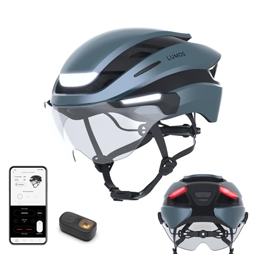 Lumos Ultra E-Bike Smart-Helm | NTA 8776 Zertifiziert | LED-Front- & Rücklichter | Einziehbares Visier | App-Steuerung | Für E-Bike, Scooter, Radfahren | Erwachsene, Männer, Frauen Lumos Ultra E-Bike Smart-Helm | NTA 8776 Zertifiziert | LED-Front- & Rücklichter | Einziehbares Visier | App-Steuerung | Für E-Bike, Scooter, Radfahren | Erwachsene, Männer, Frauen von Lumos