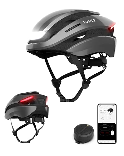 Lumos Ultra Smart-Helm | Fahrradhelm | Vorder- und Rücklicht (LED) | Blinker | Bremslichter | Bluetooth-Verbindung | Erwachsene: Herren, Damen (Ash Grey, Größe: M-L) Lumos Ultra Smart-Helm | Fahrradhelm | Vorder- und Rücklicht (LED) | Blinker | Bremslichter | Bluetooth-Verbindung | Erwachsene: Herren, Damen (Ash Grey, Größe: M-L) von Lumos