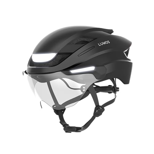 Lumos Ultra E-Bike Smart-Helm | NTA 8667 Zertifiziert | LED-Front- & Rücklichter | Einziehbares Visier | App-Steuerung | Für E-Bike, Scooter, Radfahren | Erwachsene, Männer, Frauen von Lumos
