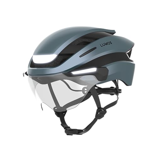 Lumos Ultra E-Bike Smart-Helm | NTA 8776 Zertifiziert | LED-Front- & Rücklichter | Einziehbares Visier | App-Steuerung | Für E-Bike, Scooter, Radfahren | Erwachsene, Männer, Frauen von Lumos