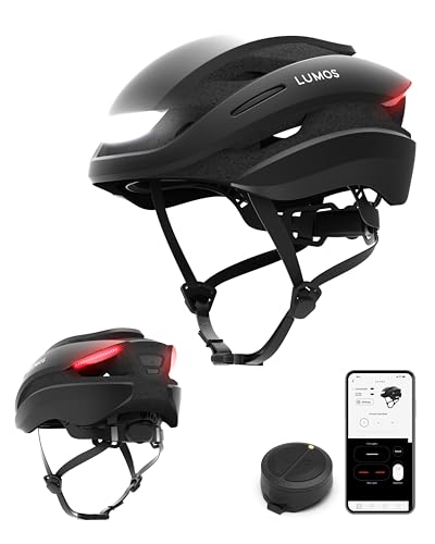 Lumos Ultra Smart-Helm | Fahrradhelm | Vorder- und Rücklicht (LED) | Blinker | Bremslichter | Bluetooth-Verbindung | Erwachsene: Herren, Damen (Charcoal Black, Größe: M-L) von Lumos