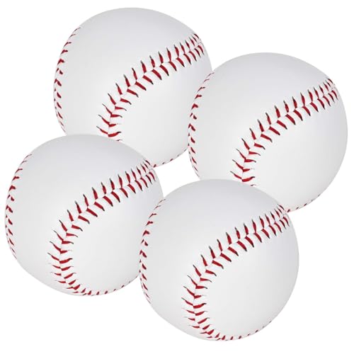 Lunaanda 4 PCs Soft Baseball, Soft Übung Baseballs, Softball -Trainingsball, genähte T -Ball, Rounders Bälle, weiches Leder für Erwachsene Jugendtraining professionelle Baseballspiele Lunaanda 4 PCs Soft Baseball, Soft Übung Baseballs, Softball -Trainingsball, genähte T -Ball, Rounders Bälle, weiches Leder für Erwachsene Jugendtraining professionelle Baseballspiele von Lunaanda