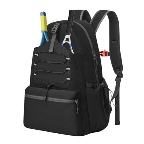 Lunaanda Tennistasche, Tennisrucksack für Damen und Herren, Taktische Tennistasche mit Schuhfach & Schlägerschutz Sporttasche, Große Pickleball-Tasche, hält 4 Schläger mit Schuhfach Lunaanda Tennistasche, Tennisrucksack für Damen und Herren, Taktische Tennistasche mit Schuhfach & Schlägerschutz Sporttasche, Große Pickleball-Tasche, hält 4 Schläger mit Schuhfach von Lunaanda