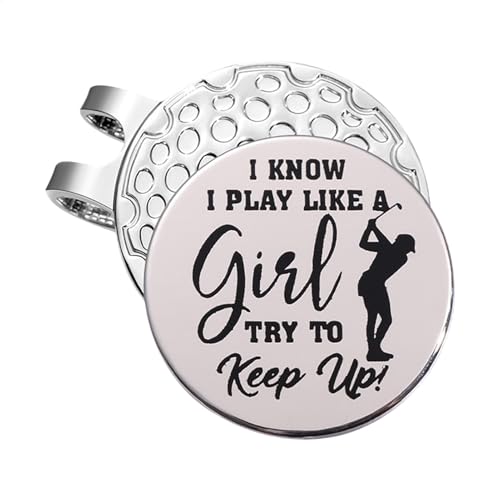 Lunaobrik Golfball-Marker-Hutt-Clip – Hübscher Golf-Marker Mit Hutt, Clip-on Ballmarker | Golfmarker Für Spieler, Bunte Golfmarkierung Für Platz, Zubehör Für Golfzubehör, Golfer von Lunaobrik