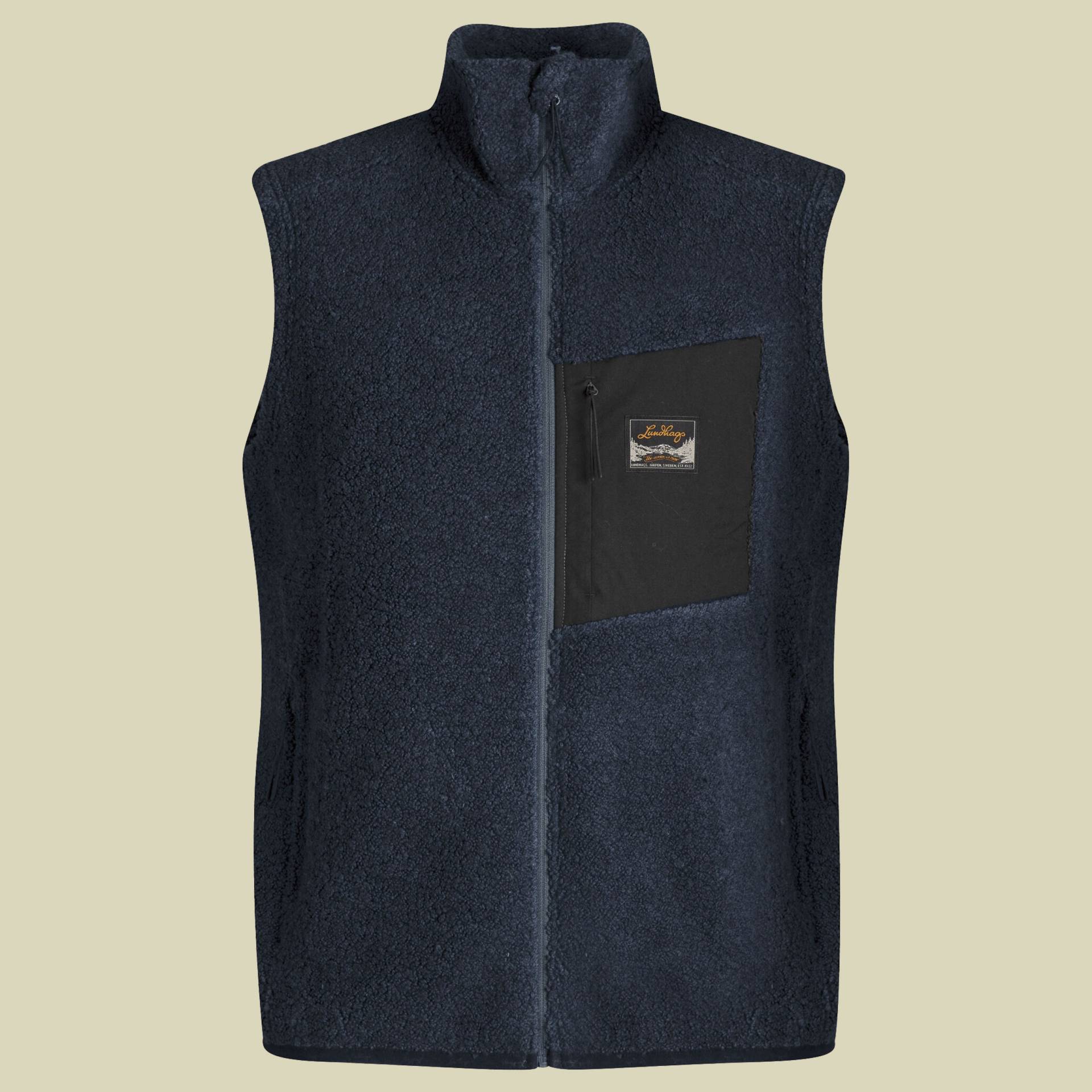 Flok Wool Pile Vest Men Größe M  Farbe light navy von Lundhags