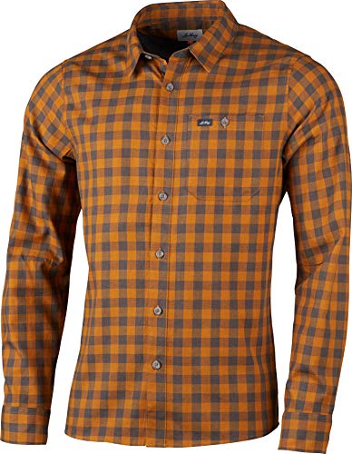 Lundhags Ekren Langarmhemd Herren orange/grau von Lundhags