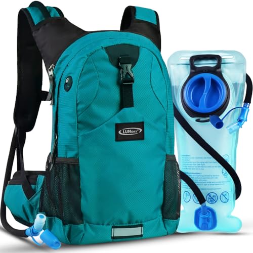 Lunidry Trinkrucksack Fahrradrucksack mit Trinkblase 2L Wasserdicht Sportrucksack, 20L Hydration Rucksack Herren Damen Outdoor Laufrucksack Tagesrucksack Wanderrucksack für Camping Ski MTB Fahrrad Lunidry Trinkrucksack Fahrradrucksack mit Trinkblase 2L Wasserdicht Sportrucksack, 20L Hydration Rucksack Herren Damen Outdoor Laufrucksack Tagesrucksack Wanderrucksack für Camping Ski MTB Fahrrad von Lunidry