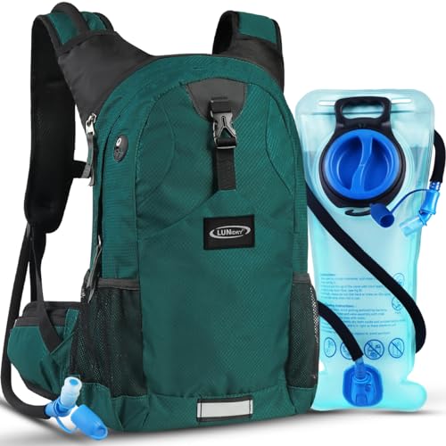 Lunidry Trinkrucksack Fahrradrucksack mit Trinkblase 2L Wasserdicht Sportrucksack, 20L Hydration Rucksack Herren Damen Outdoor Laufrucksack Tagesrucksack Wanderrucksack für Camping Ski MTB Fahrrad Lunidry Trinkrucksack Fahrradrucksack mit Trinkblase 2L Wasserdicht Sportrucksack, 20L Hydration Rucksack Herren Damen Outdoor Laufrucksack Tagesrucksack Wanderrucksack für Camping Ski MTB Fahrrad von Lunidry