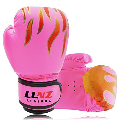 Luniquz Kinder Boxhandschuhe, Box-Handschuhe für Kinder von 3-16 Jahre Training Gloves 4OZ 6OZ 8OZ zum MMA, Muay Thai, Kickboxen und Sandsack Sport von Luniquz