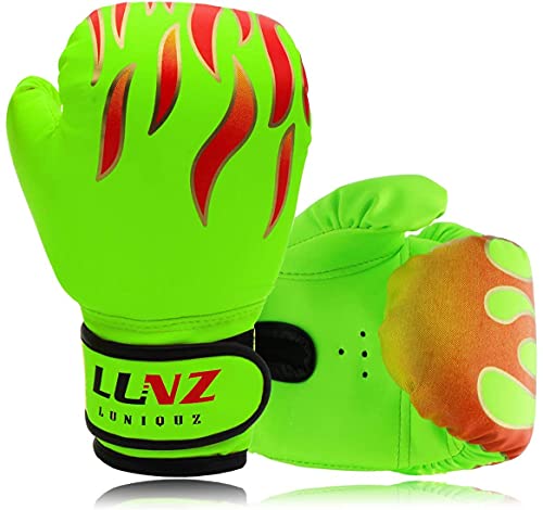 Luniquz Kinder Boxhandschuhe, Box-Handschuhe für Kinder von 3-16 Jahre Training Gloves 4OZ 6OZ 8OZ zum MMA, Muay Thai, Kickboxen und Sandsack Sport Luniquz Kinder Boxhandschuhe, Box-Handschuhe für Kinder von 3-16 Jahre Training Gloves 4OZ 6OZ 8OZ zum MMA, Muay Thai, Kickboxen und Sandsack Sport von Luniquz