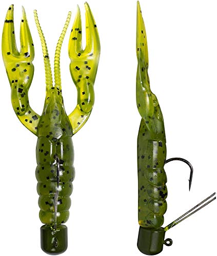 Lunkerhunt Unisex-Erwachsene Pre-Rigged Finesse Craw-Watermelon Seed Wassermelone Samen, Wassermelonensamen, Einheitsgröße von Lunkerhunt