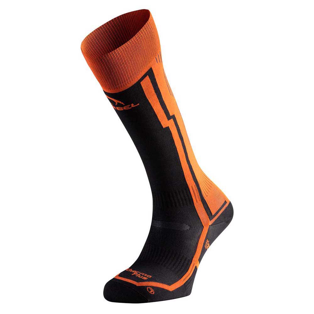 Lurbel Ski Pro Six Long Socks Orange,Schwarz EU 47-50 Mann von Lurbel