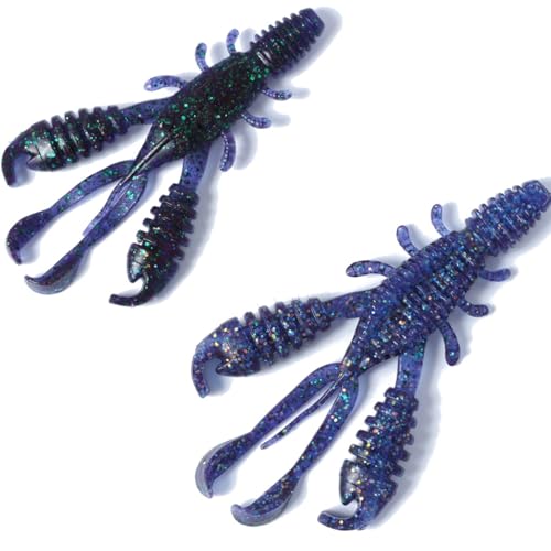 Lurejunks Gummikrebs 8,9cm - 8 Stück - Midnight Blue Lurejunks Gummikrebs 8,9cm - 8 Stück - Midnight Blue von Lurejunks