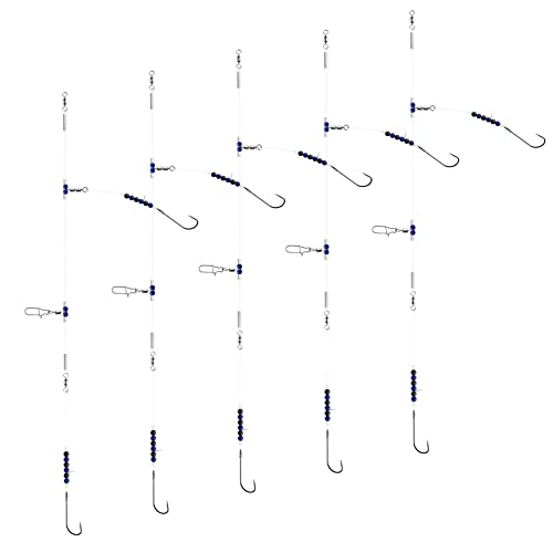 Luroad Angelvorfächer mit 2 Haken, Flapper-Rigs, 9,1 kg, Hauptschnur 36,3 kg, Mehrfarbig, ideal zum Fangen von Karpfen, Plattfisch, Sohle, Schollen Luroad Angelvorfächer mit 2 Haken, Flapper-Rigs, 9,1 kg, Hauptschnur 36,3 kg, Mehrfarbig, ideal zum Fangen von Karpfen, Plattfisch, Sohle, Schollen von Luroad