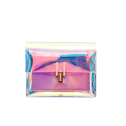 Durchsichtige Tasche Transparente Handtasche für, Kette, Geldbörsen, durchsichtig, Mini- (Rosa) Transparente Tasche von Lurrose