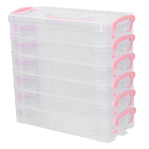 Lurrose 4 Sätze Mehr Schicht ige Schreibwaren Box Kinder federmäppchen schreibwaren Organizer Hartes Federmäppchen Stiftversorgung Marker-Etui transparentes Gehäuse Stift-Organizer Plastik von Lurrose