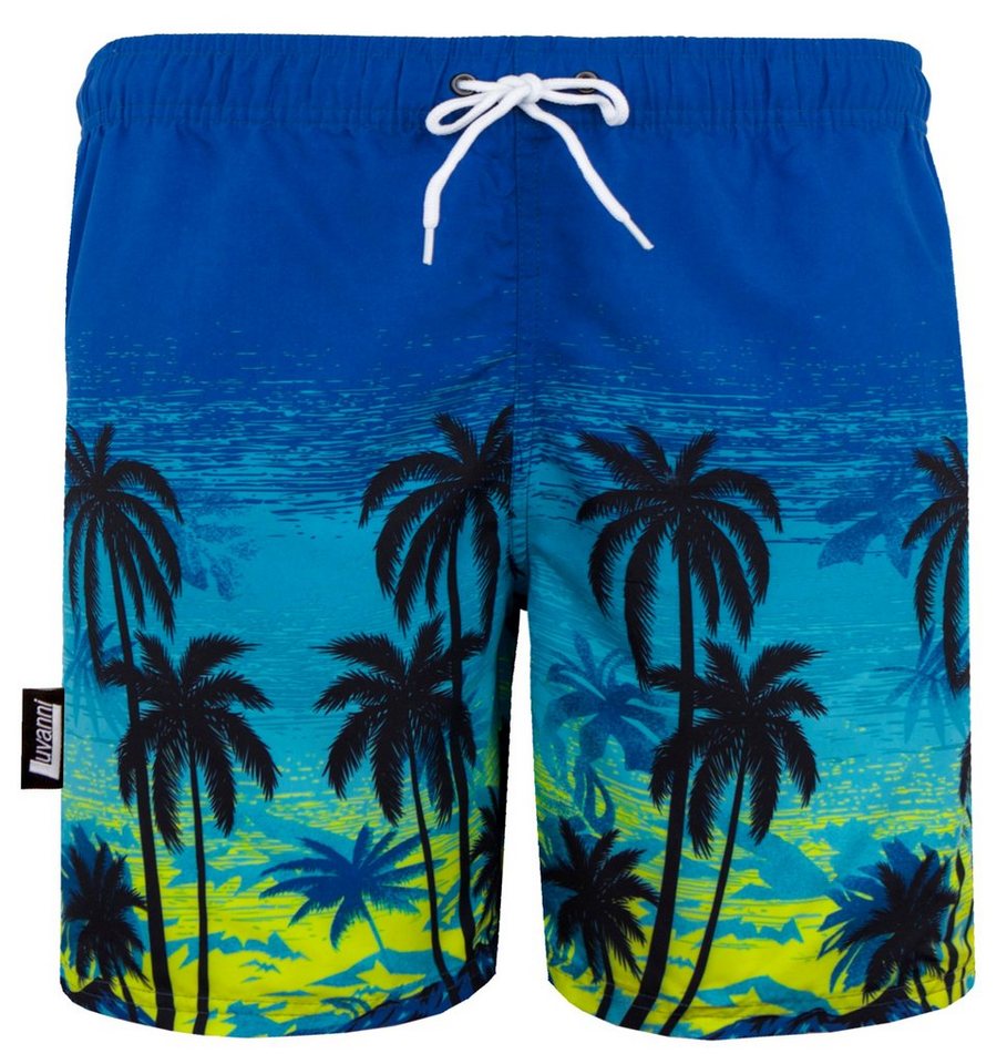 Luvanni Badehose Badehose Herren Schnelltrocknende Beachshorts 439-5 Badeshorts Kordelzug Boardshorts Schwimmhose Männer Uni Palmen Luvanni Badehose Badehose Herren Schnelltrocknende Beachshorts 439-5 Badeshorts Kordelzug Boardshorts Schwimmhose Männer Uni Palmen von Luvanni