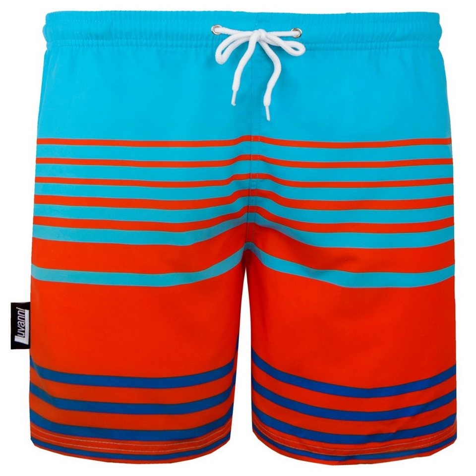 Luvanni Badehose Badehose Herren Schnelltrocknende Beachshorts Badeshorts Regular Fit Kordelzug Boardshorts Schwimmhose Lässiger Bequemer Schnitt von Luvanni