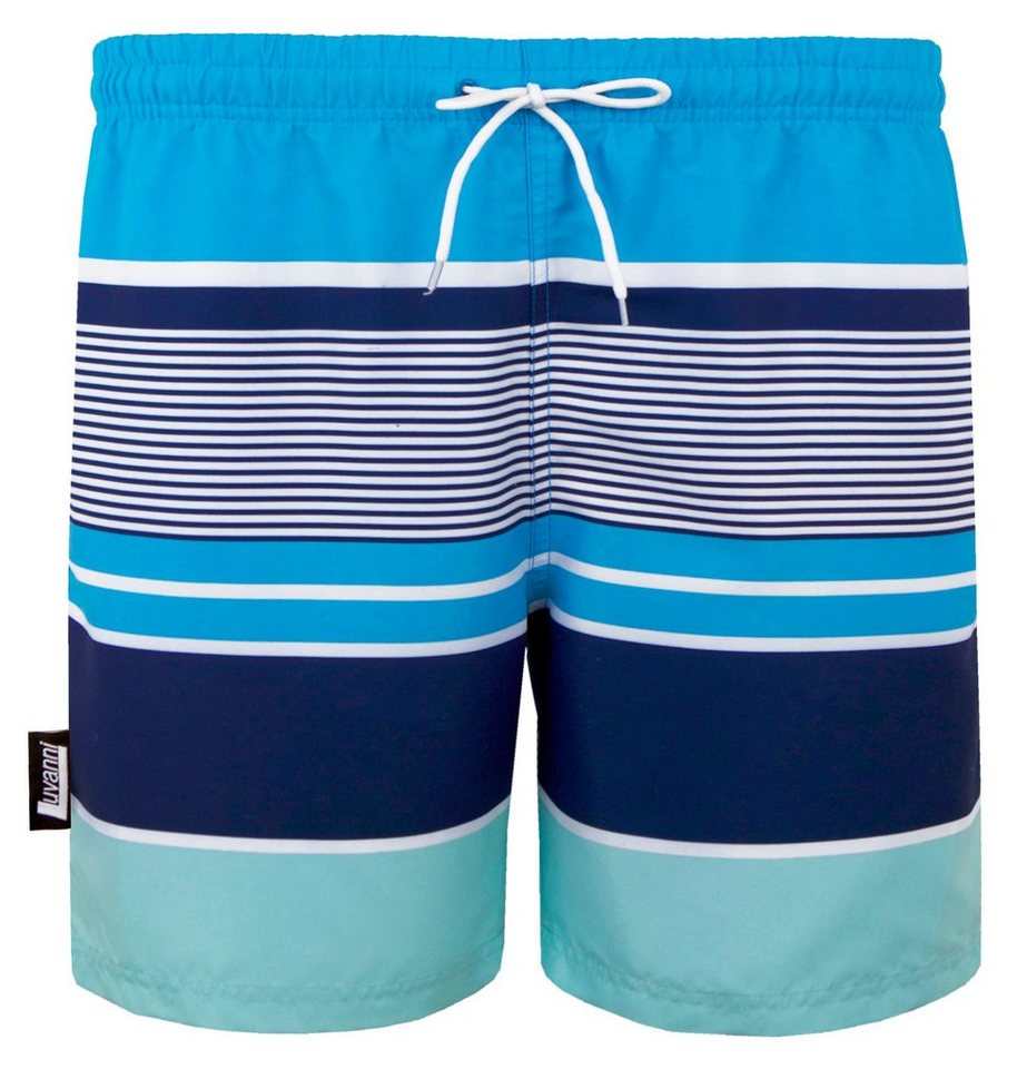 Luvanni Badehose Badehose Herren Schnelltrocknende Beachshorts Badeshorts Regular Fit Kordelzug Boardshorts Schwimmhose Lässiger Bequemer Schnitt Luvanni Badehose Badehose Herren Schnelltrocknende Beachshorts Badeshorts Regular Fit Kordelzug Boardshorts Schwimmhose Lässiger Bequemer Schnitt von Luvanni