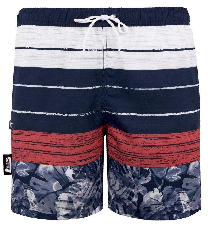 Luvanni Badehose Badehose Herren Schnelltrocknende Beachshorts Boardshorts Badeshorts mit Eingriffstaschen, seitliche Reißverschlusstasche Luvanni Badehose Badehose Herren Schnelltrocknende Beachshorts Boardshorts Badeshorts mit Eingriffstaschen, seitliche Reißverschlusstasche von Luvanni