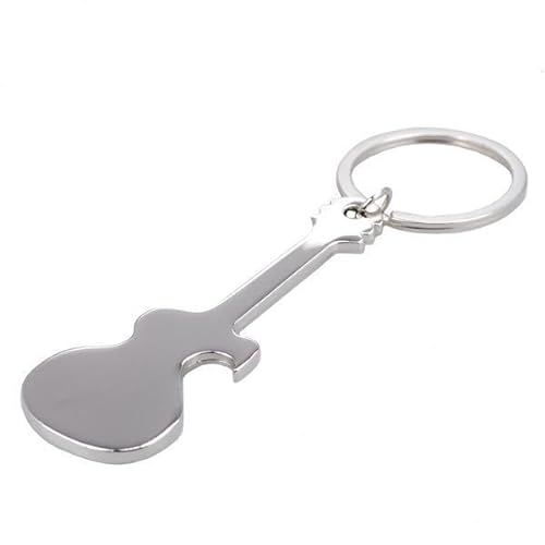 Luwecf 6X Cowboy Herren Schlüsselanhänger Flaschenöffner Gitarrenförmiger Schlüsselanhänger für Hausschlüssel von Luwecf