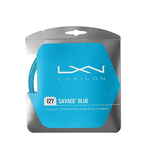 Luxilon Unisex Tennissaite Savage Blue 127, blau, 12,2 Meter, 1,27 mm, WRZ994520 Luxilon Unisex Tennissaite Savage Blue 127, blau, 12,2 Meter, 1,27 mm, WRZ994520 von Luxilon
