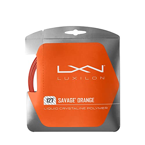 Luxilon Unisex Tennissaite Savage Orange 127, orange, 12,2 Meter, 1,27 mm, WRZ994510 von Luxilon