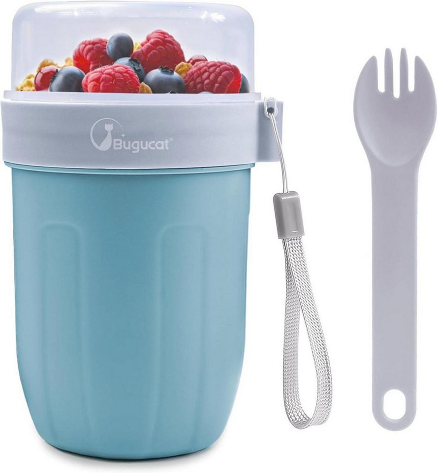 LuxusKollektion Coffee-to-go-Becher Müslibecher to Go 660ML+260ML 2in1 Joghurtbecher & Müsli Cup Becher LuxusKollektion Coffee-to-go-Becher Müslibecher to Go 660ML+260ML 2in1 Joghurtbecher & Müsli Cup Becher von LuxusKollektion