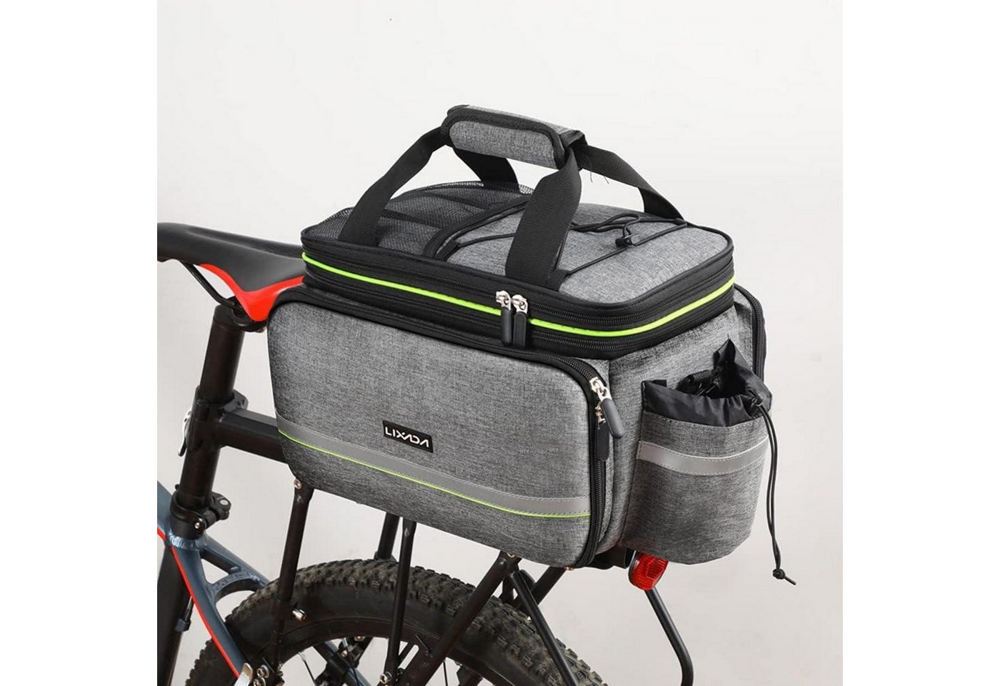 LuxusKollektion Fahrrad-Gepäckträger Fahrradtasche Gepäckträger Wasserdicht Trunk Bag Rucksack 20L-35L Grau LuxusKollektion Fahrrad-Gepäckträger Fahrradtasche Gepäckträger Wasserdicht Trunk Bag Rucksack 20L-35L Grau von LuxusKollektion