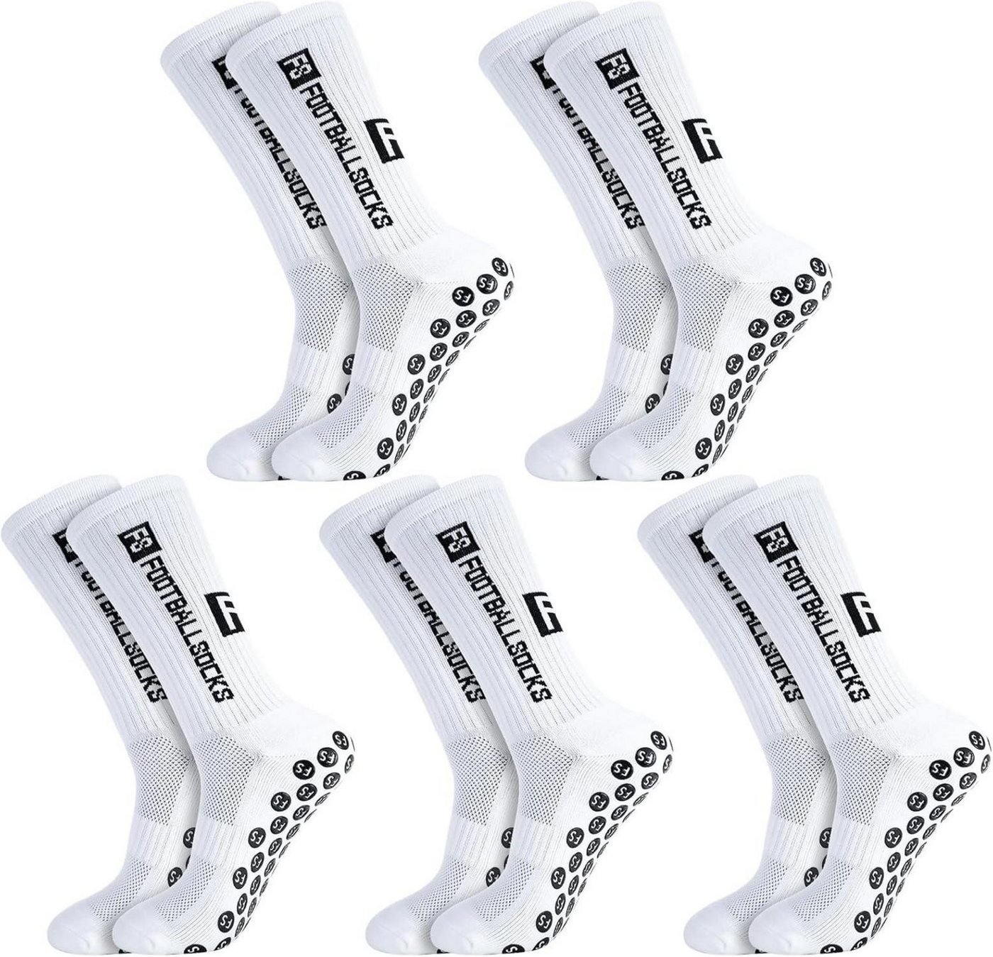 LuxusKollektion Fußballtor 5 Paare Fußball Socken 39-46 Anti Rutsch Grip Sportsocken Herren Damen LuxusKollektion Fußballtor 5 Paare Fußball Socken 39-46 Anti Rutsch Grip Sportsocken Herren Damen von LuxusKollektion