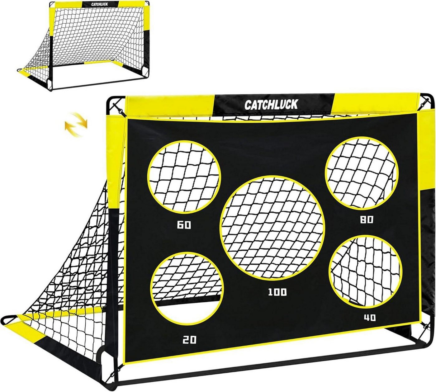 LuxusKollektion Fußballtor Fussballtore Kinder 2-in-1 Pop Up Tor 120x90x90 Gelb LuxusKollektion Fußballtor Fussballtore Kinder 2-in-1 Pop Up Tor 120x90x90 Gelb von LuxusKollektion
