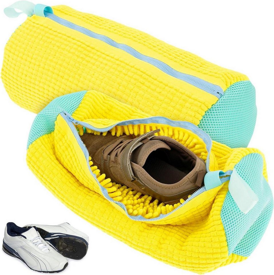LuxusKollektion Schuhabtropfschale 2er Set Sneaker Waschbeutel 39x19cm Gelb Reißverschluss Wäschesack LuxusKollektion Schuhabtropfschale 2er Set Sneaker Waschbeutel 39x19cm Gelb Reißverschluss Wäschesack von LuxusKollektion